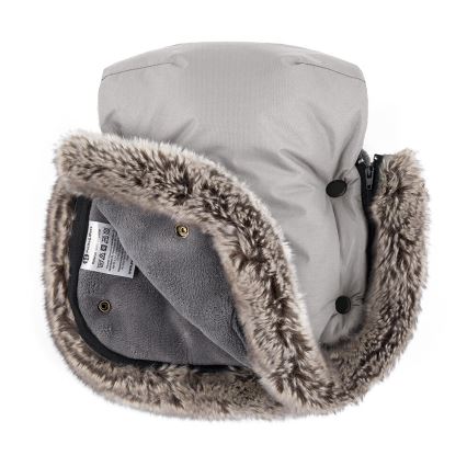 PETITE&MARS - SET Coprigambe per bambini 4in1 COMFY + stroller mano muffs FURRY Champagne Shower
