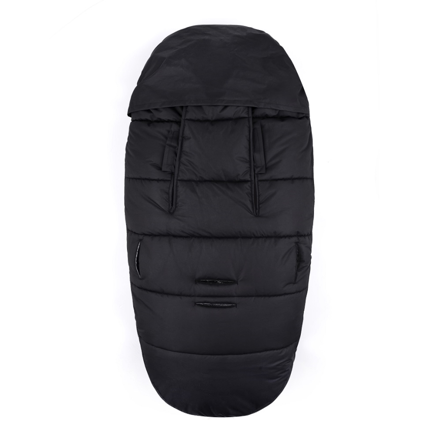 PETITE&MARS - SET Coprigambe per bambini 4in1 COMFY + stroller mano muffs FURRY Forever Black