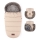 PETITE&MARS - SET Coprigambe per bambini 4in1 COMFY + stroller mano muffs FURRY Rosa Petal