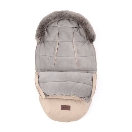 PETITE&MARS - SET Coprigambe per bambini 4in1 COMFY + stroller mano muffs FURRY Rosa Petal