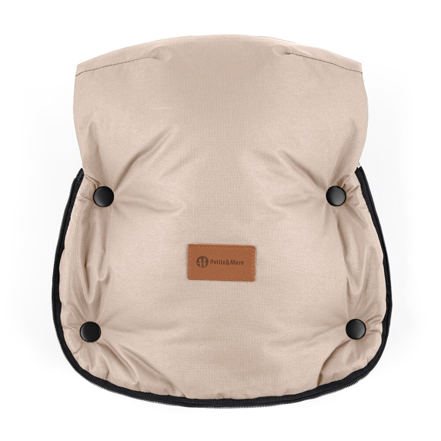 PETITE&MARS - SET Coprigambe per bambini 4in1 COMFY + stroller mano muffs FURRY Rosa Petal