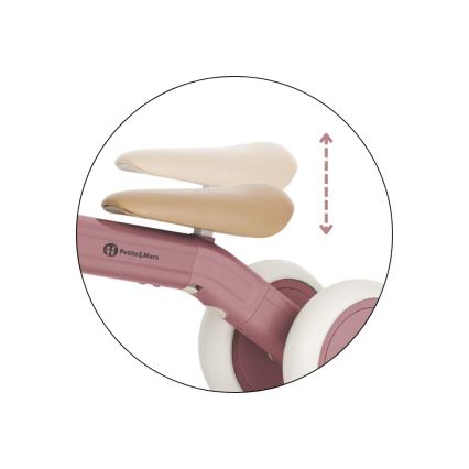 PETITE&MARS - Triciclo 3 in 1 per bambini BINGO Rosa polvere