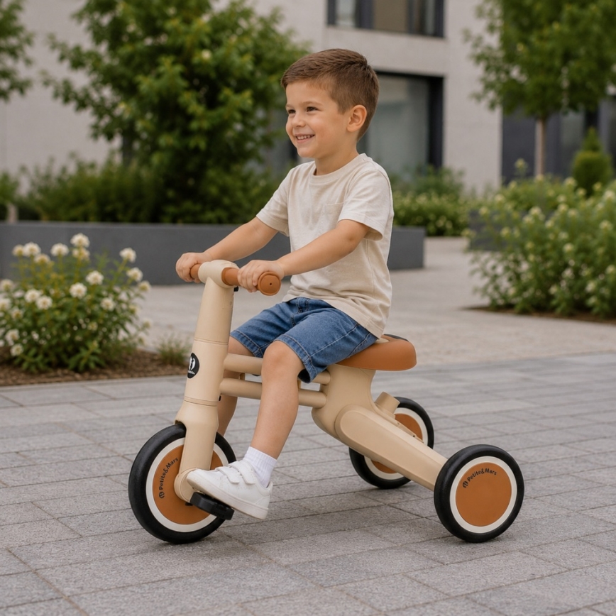 PETITE&MARS - Triciclo 4 in 1 per bambini DRIFT Desert Sand