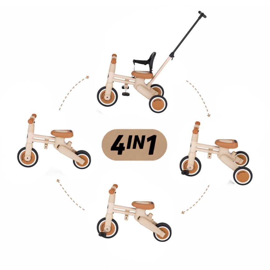 PETITE&MARS - Triciclo 4 in 1 per bambini DRIFT Desert Sand