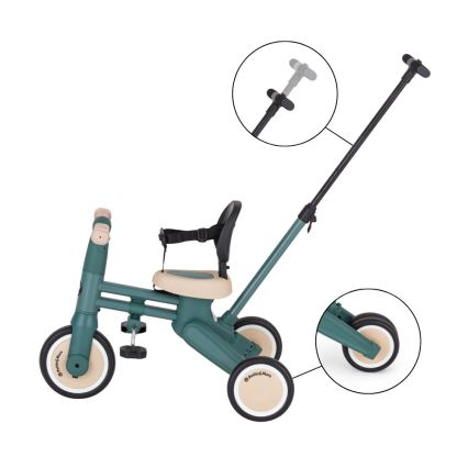 PETITE&MARS - Triciclo 4 in 1 per bambini DRIFT Misty Green