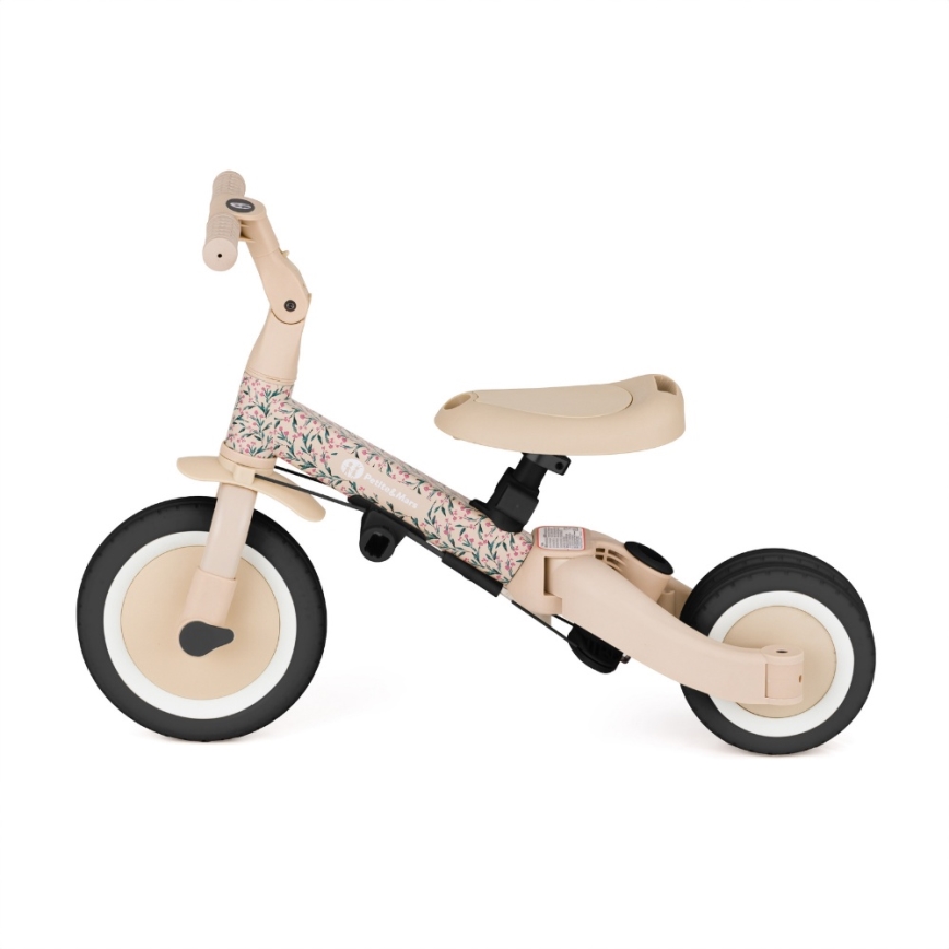 PETITE&MARS - Triciclo 5 in 1 per bambini TURBO LIMITED Pink Meadow