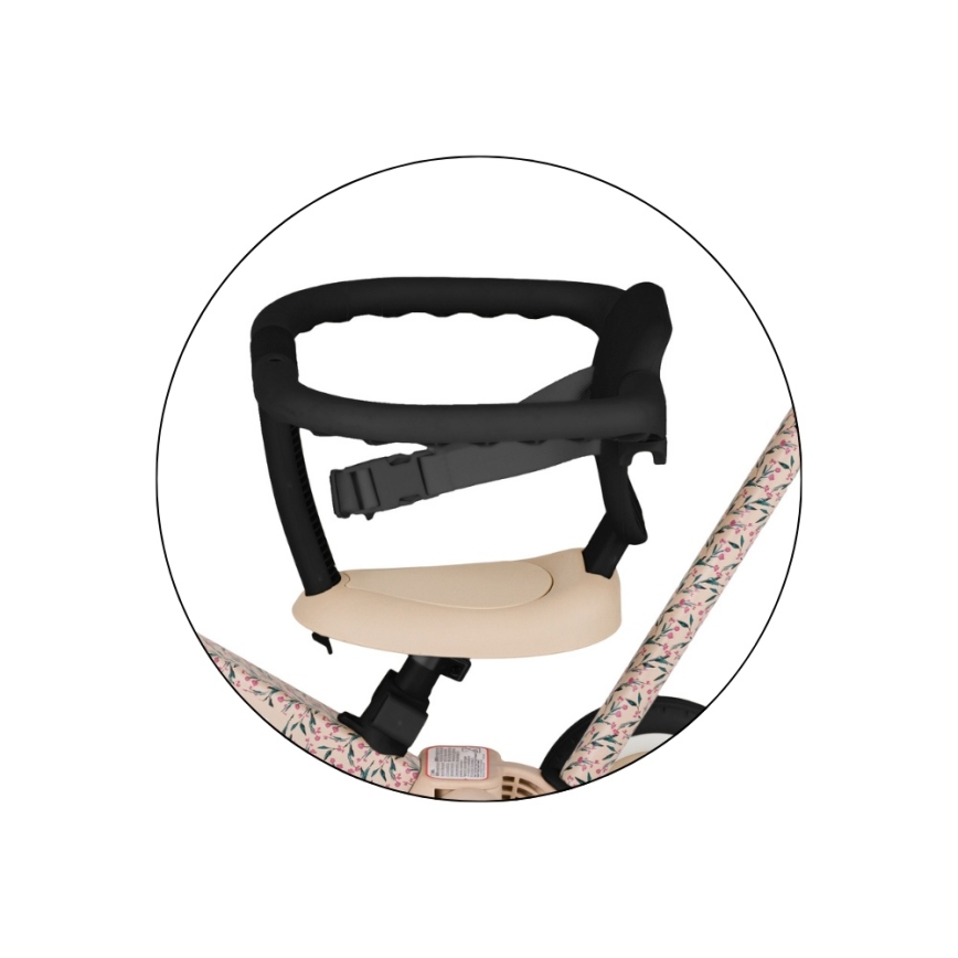 PETITE&MARS - Triciclo 5 in 1 per bambini TURBO LIMITED Pink Meadow