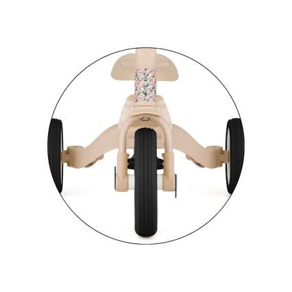 PETITE&MARS - Triciclo 5 in 1 per bambini TURBO LIMITED Pink Meadow