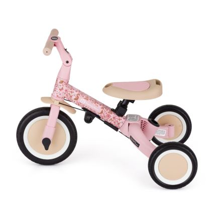 PETITE&MARS - Triciclo 5 in 1 per bambini TURBO LIMITED Rosy Wilderness