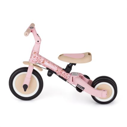 PETITE&MARS - Triciclo 5 in 1 per bambini TURBO LIMITED Rosy Wilderness