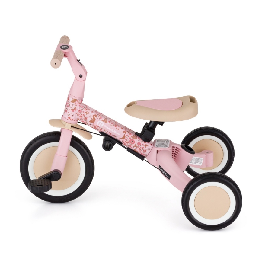 PETITE&MARS - Triciclo 5 in 1 per bambini TURBO LIMITED Rosy Wilderness