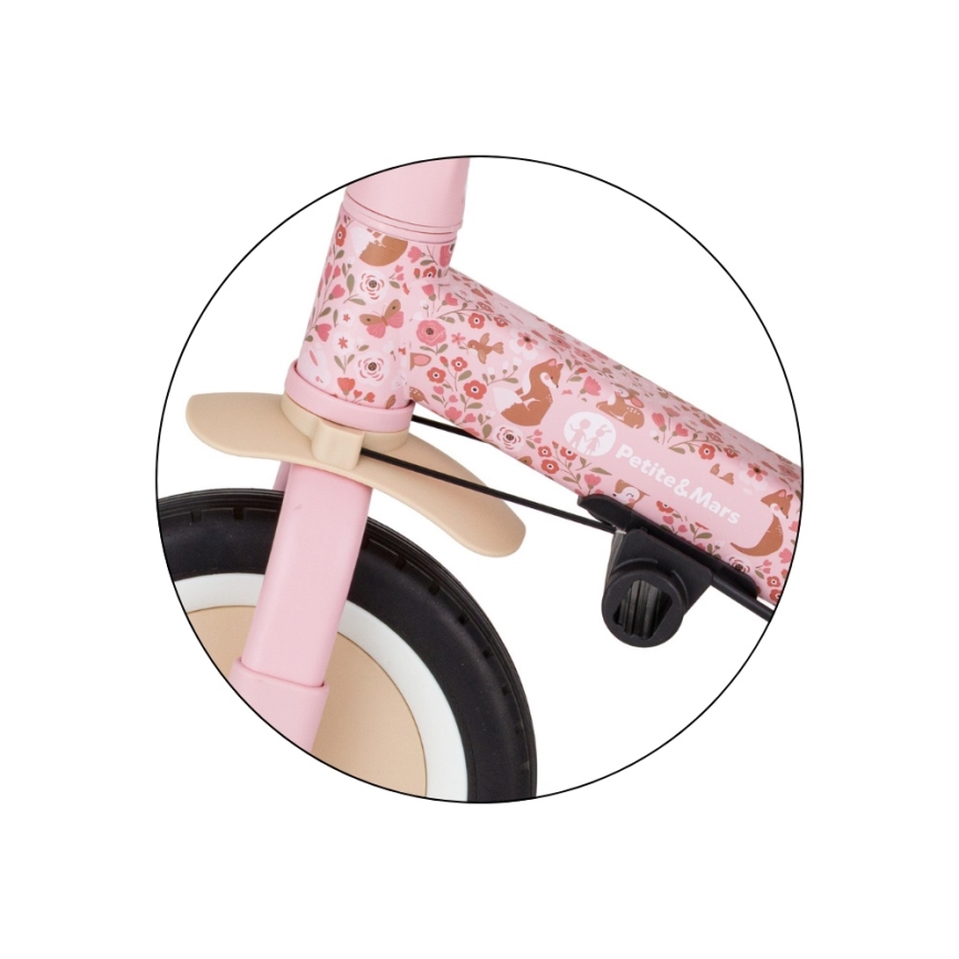 PETITE&MARS - Triciclo 5 in 1 per bambini TURBO LIMITED Rosy Wilderness