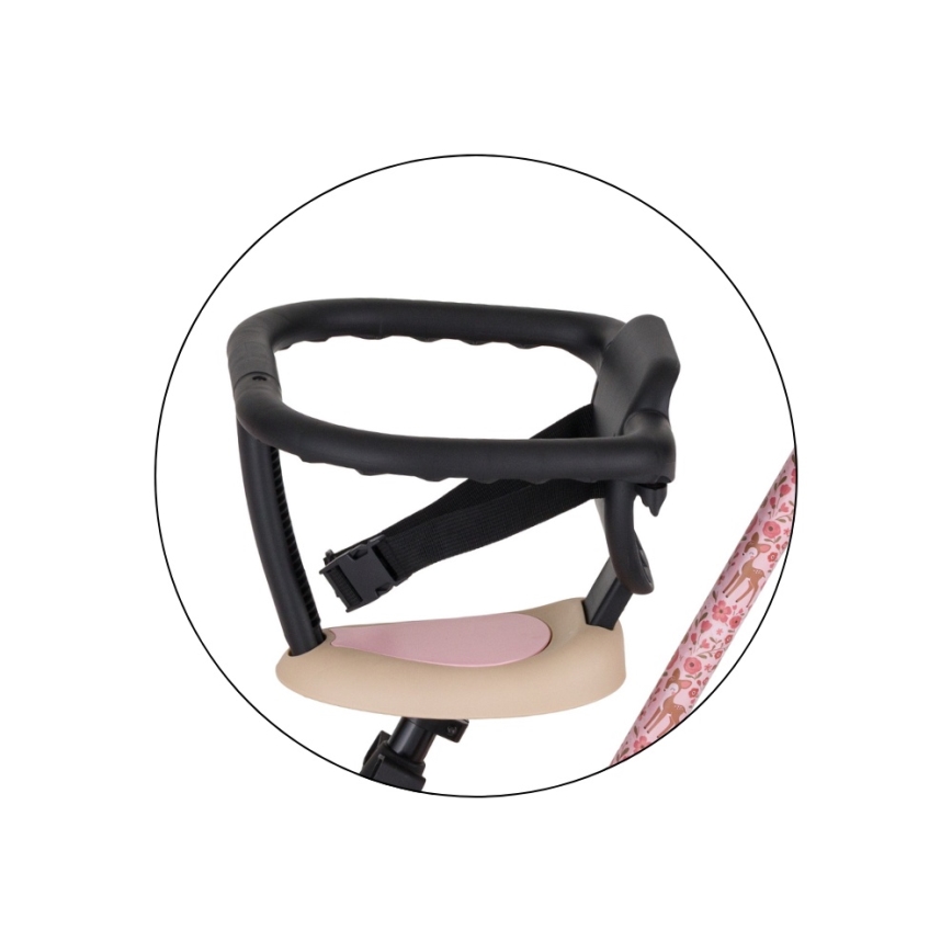 PETITE&MARS - Triciclo 5 in 1 per bambini TURBO LIMITED Rosy Wilderness