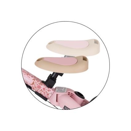 PETITE&MARS - Triciclo 5 in 1 per bambini TURBO LIMITED Rosy Wilderness