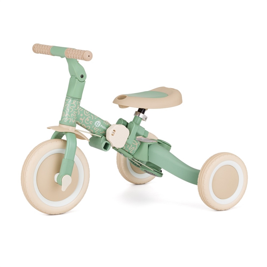 PETITE&MARS - Triciclo 5 in 1 per bambini TURBO LIMITED Verde Twist