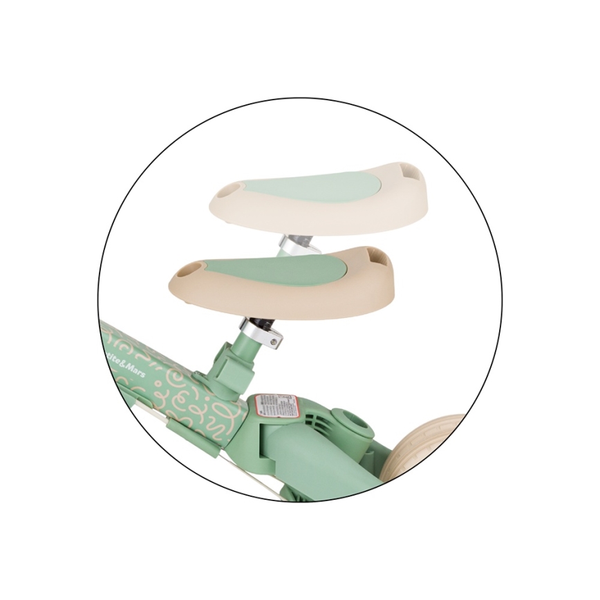 PETITE&MARS - Triciclo 5 in 1 per bambini TURBO LIMITED Verde Twist