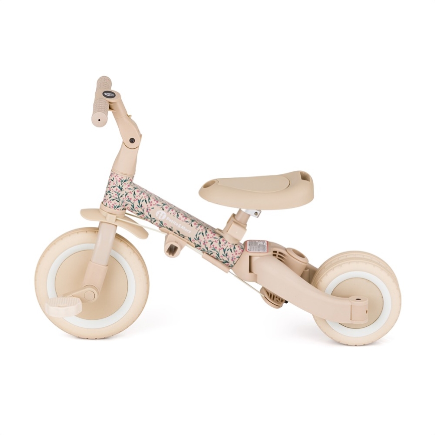 PETITE&MARS - Triciclo per bambini 5 in 1 TURBO LIMITED Prato Rosa