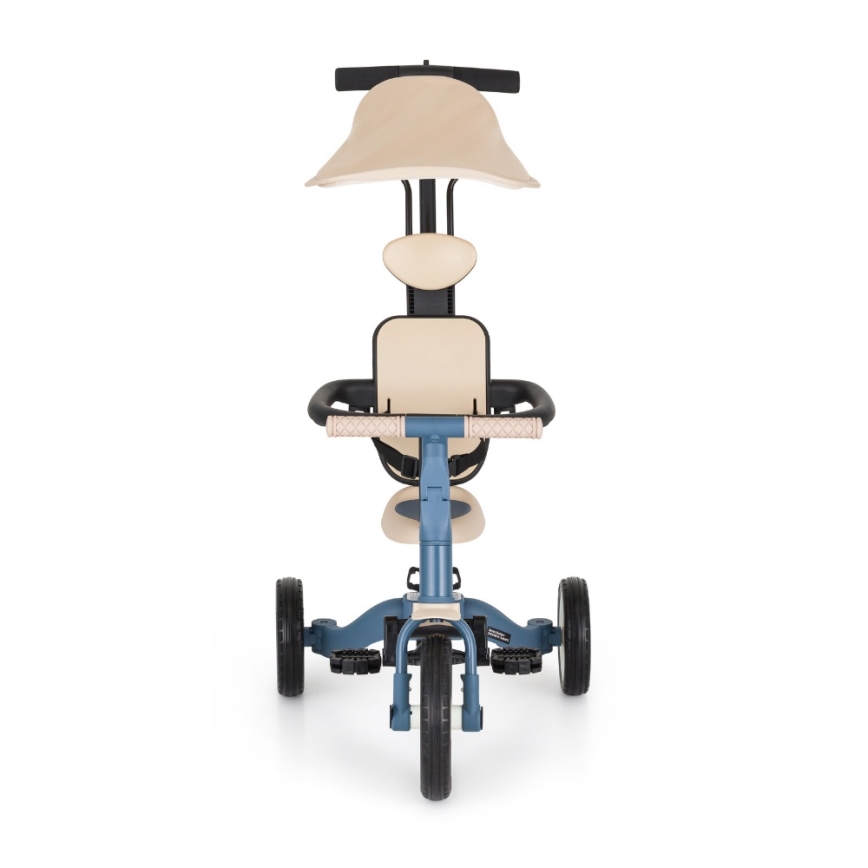 PETITE&MARS - Triciclo per bambini 5 in 1 TURBO PLUS Blu Oceano