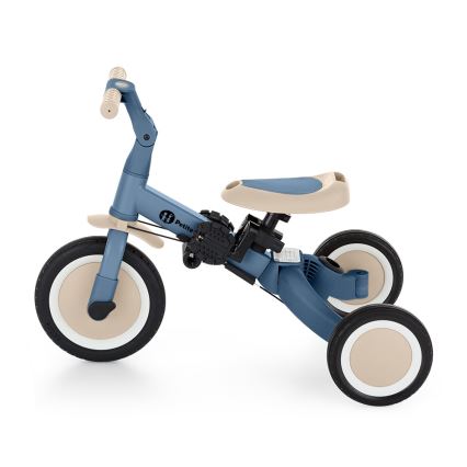 PETITE&MARS - Triciclo per bambini 5 in 1 TURBO PLUS Blu Oceano