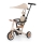 PETITE&MARS - Triciclo per bambini 5 in 1 TURBO PLUS Sabbia del Deserto
