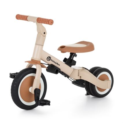 PETITE&MARS - Triciclo per bambini 5 in 1 TURBO PLUS Sabbia del Deserto