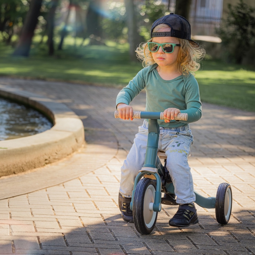 PETITE&MARS - Triciclo per bambini 5in1 TURBO Misty Green