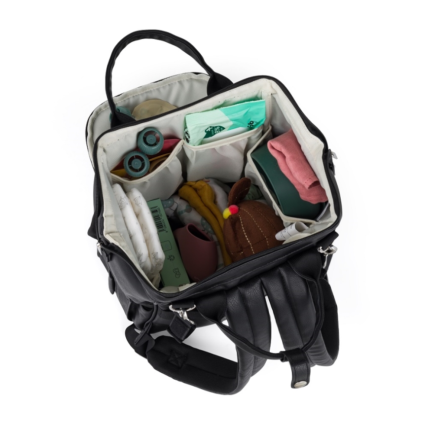 PETITE&MARS - Zaino fasciatoio per passeggino JASPER nero