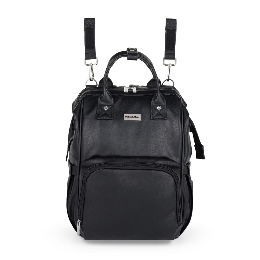 PETITE&MARS - Zaino fasciatoio per passeggino JASPER nero