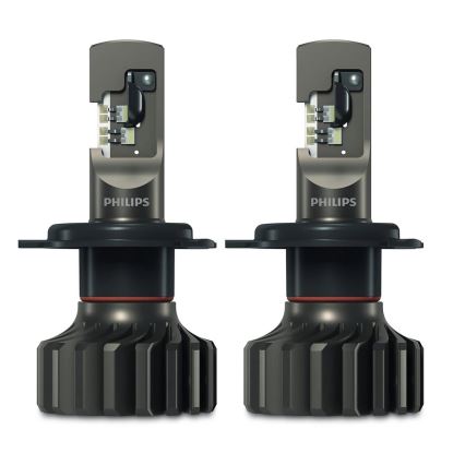 Philips 11342U91X2 -SET 2x LED Lampadine auto Ultinon 9100 H4 P43t-38/13,2W/12/24V 5800K