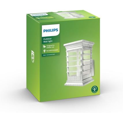 Philips 15280/18/PN - Applique da esterno PATIO 1xE27/60W/230V IP44