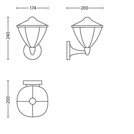 Philips - Illuminazione LED da esterno 1xLED/4,5W/230V