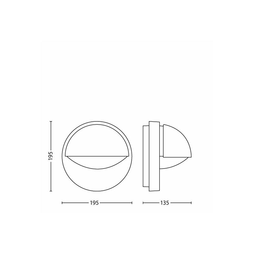 Philips - Applique da esterno  1xE27/12W/230V
