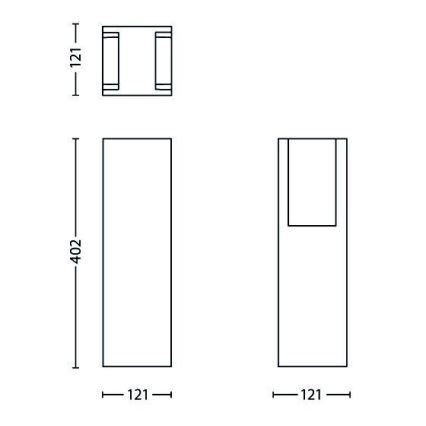 Philips - Lampada da esterno 1xE27/14W/230V