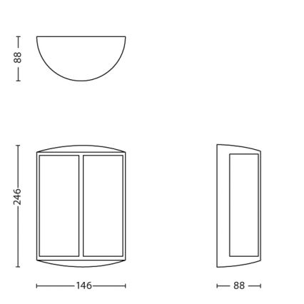 Philips - Applique a LED da esterno 1xLED/6W IP44