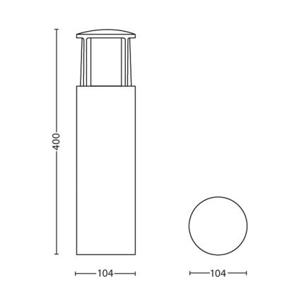 Philips - Lampada LED da esterno 1xLED/6W/230V IP44