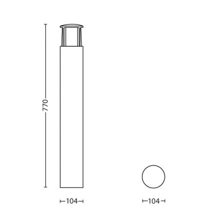 Philips - Lampada LED da esterno 1xLED/6W/230V IP44