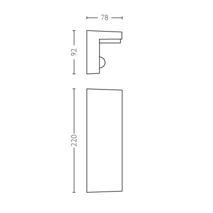 Philips - LED Applique da esterno con sensore 2xLED/4,5W/230V IP44