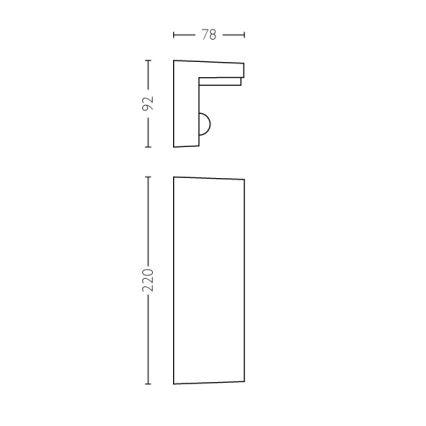 Philips - LED Applique da esterno con sensore 2xLED/4,5W/230V IP44