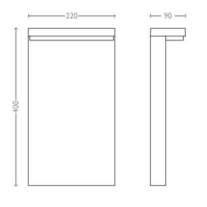 Philips - Lampada LED da esterno 2xLED/4,5W/230V IP44