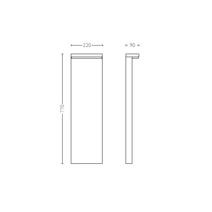 Philips - Lampada LED da esterno 2xLED/4,5W/230V 2700K IP44