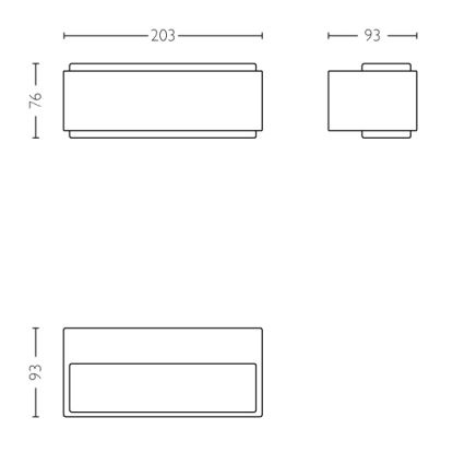 Philips - Applique da esterno 2xLED/4,5W IP44