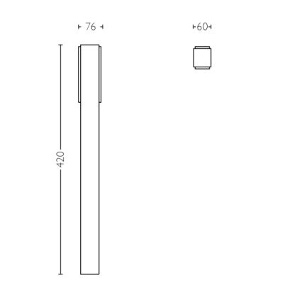 Philips - Colonna da esterno 2xLED/4,5W IP44