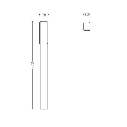 Philips - Colonna da esterno 2xLED/4,5W IP44