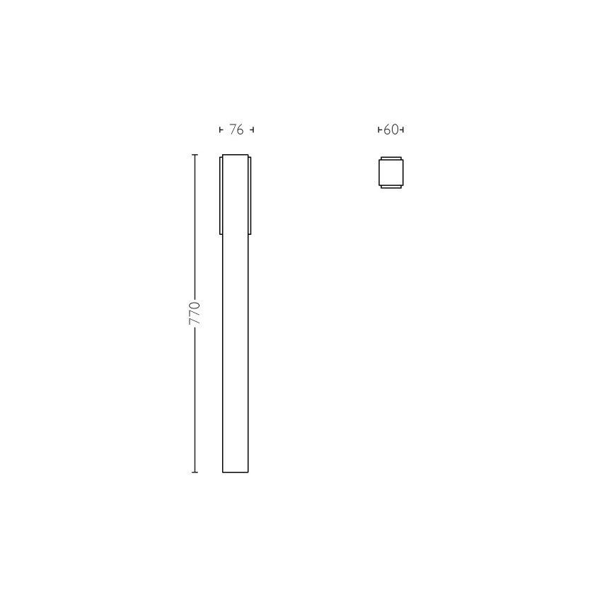 Philips - Colonna da esterno 2xLED/4,5W IP44