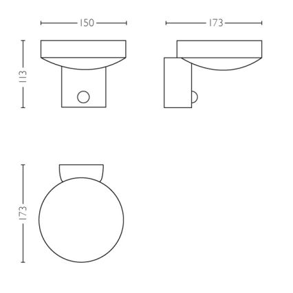 Philips 16491/47/P0 - Applique a LED da esterno con sensore MYGARDEN COCKATOO 1xLED/8W/230V IP44