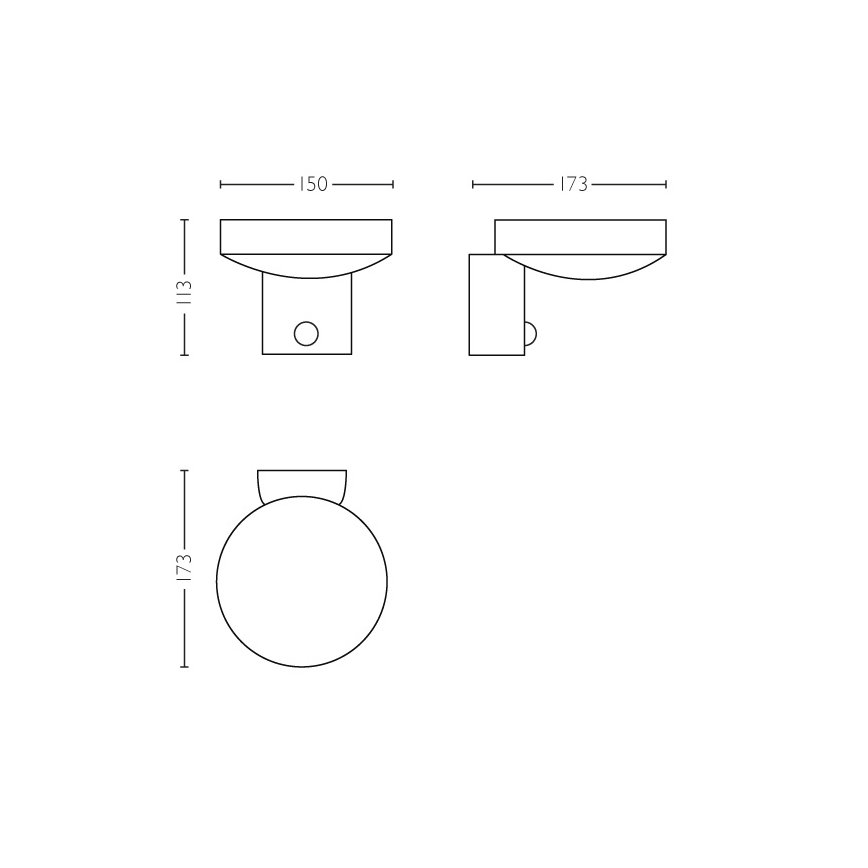 Philips 16491/47/P0 - Applique a LED da esterno con sensore MYGARDEN COCKATOO 1xLED/8W/230V IP44