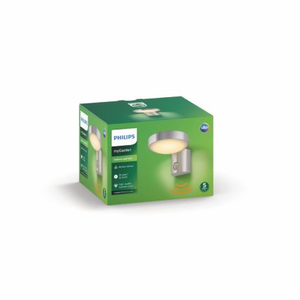 Philips 16491/47/P0 - Applique a LED da esterno con sensore MYGARDEN COCKATOO 1xLED/8W/230V IP44