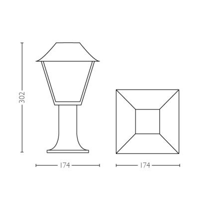 Philips - Lampada da esterno E27/60W/230V