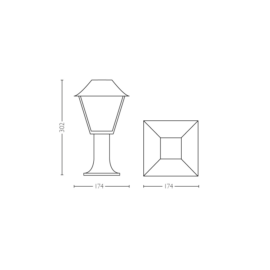Philips - Lampada da esterno E27/60W/230V