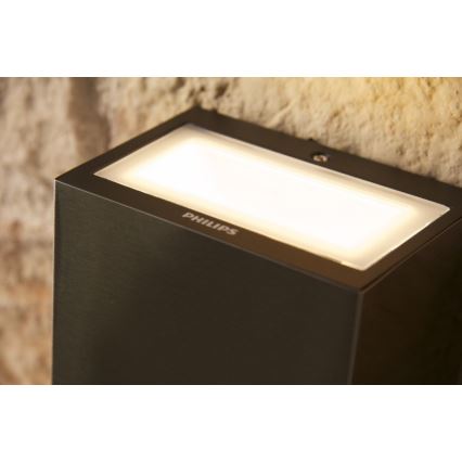 Philips 17209/47/16 - Applique da esterno FLAGSTONE 3xLED/1W/230V